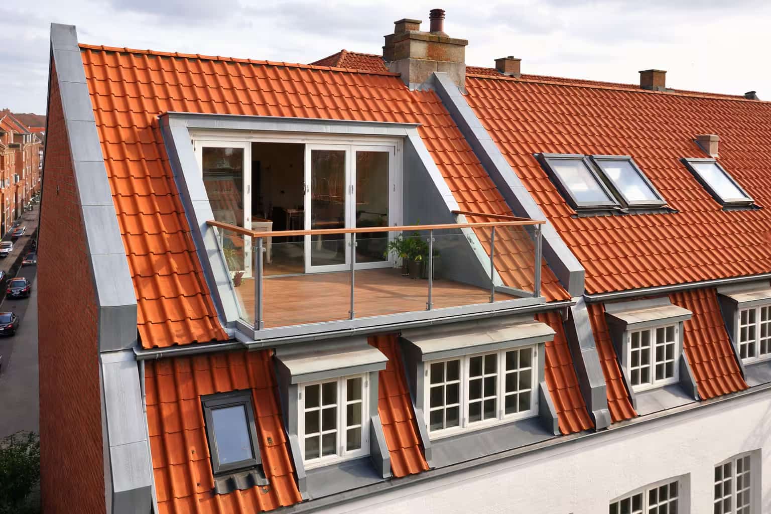 Tømrerarbejde på tagterrasse i Aarhus udført af Brdr. Gamsgaard